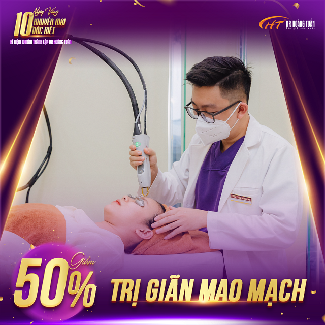 10 Ngày Vàng Khuyến Mại - Giảm 50% Trị giãn mao mạch